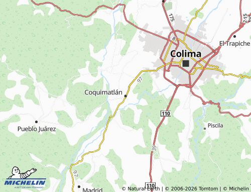 MICHELIN Coquimatlán map - ViaMichelin