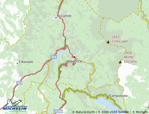 Mapa MICHELIN Amatrice - ViaMichelin