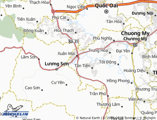 MICHELIN Thủy Xuân Tiên map - ViaMichelin