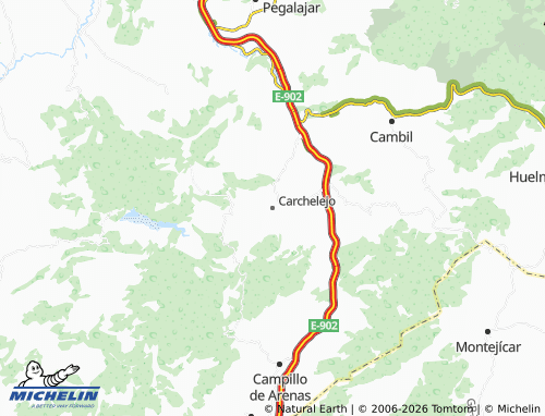 MICHELIN Carchelejo map - ViaMichelin