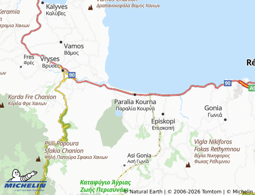 MICHELIN Asproulianoi map - ViaMichelin