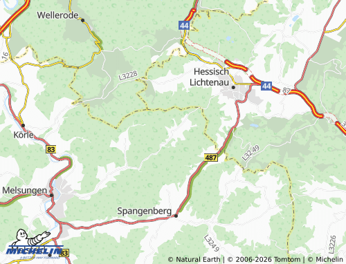 Mapa MICHELIN Günsterode - ViaMichelin