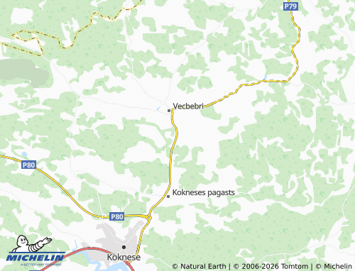 Mapa MICHELIN Brencēni - ViaMichelin