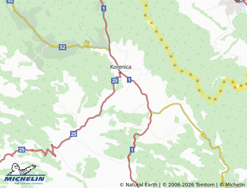 MICHELIN-Landkarte Oravac - ViaMichelin