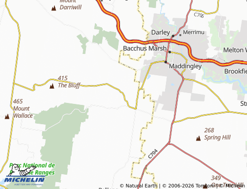 MICHELIN Rowsley map - ViaMichelin