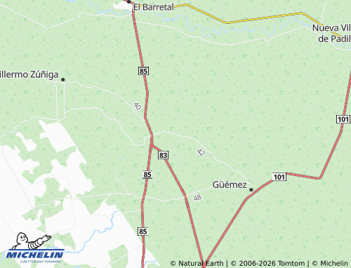 MICHELIN El Progreso map - ViaMichelin