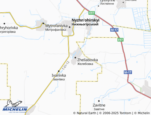 MICHELIN-Landkarte Zheliabovka - ViaMichelin