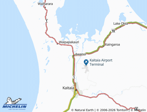 Mapa MICHELIN Awanui - ViaMichelin
