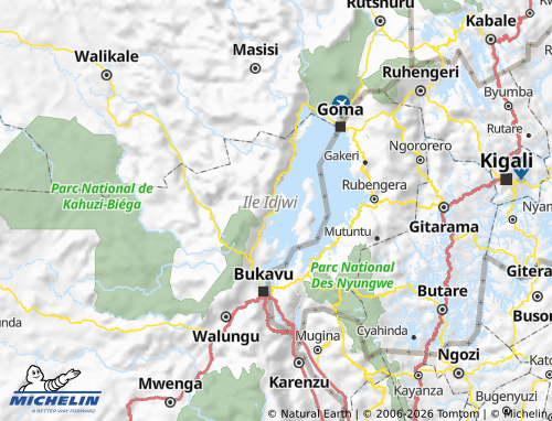 Mappa MICHELIN Kalehe - ViaMichelin