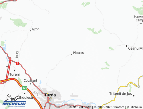 MICHELIN Ploscoș map - ViaMichelin