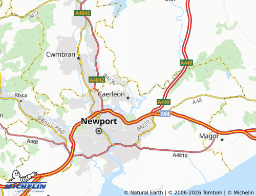 Mappa MICHELIN Caerleon - ViaMichelin