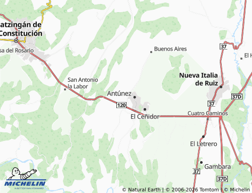 Mapa MICHELIN Antúnez, 15 de Abril - ViaMichelin