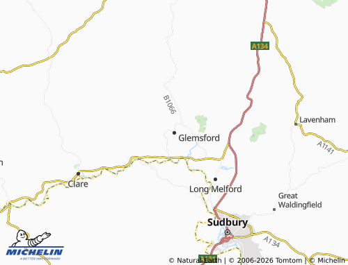 Mappa MICHELIN Glemsford - ViaMichelin