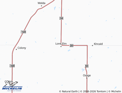 Mappa MICHELIN Lone Elm - ViaMichelin