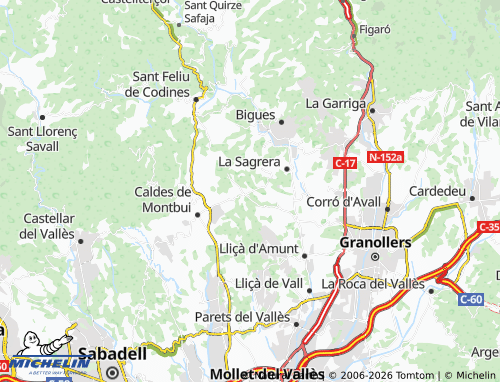 Carte MICHELIN La Vall - ViaMichelin