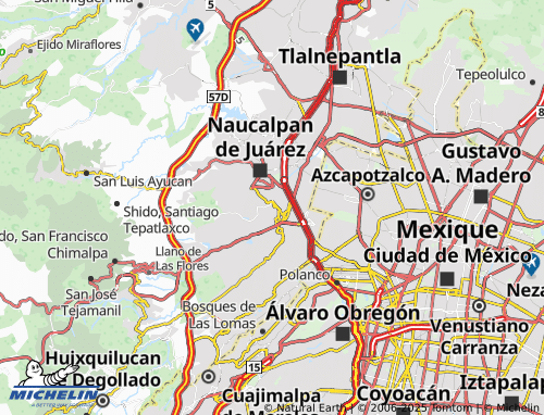 Mapa MICHELIN Bosques de Los Remedios - ViaMichelin