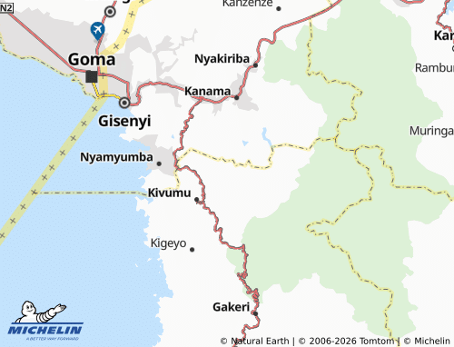 Mapa MICHELIN Nyabirasi - ViaMichelin
