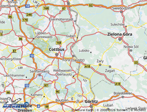 Mappa MICHELIN Spree-Neiße - ViaMichelin