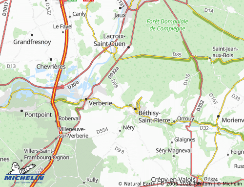 Mappa MICHELIN Saint-Sauveur - ViaMichelin