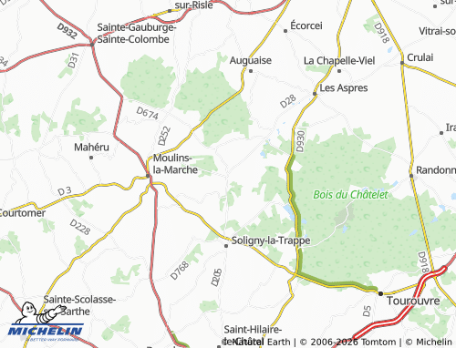 MICHELIN Bonsmoulins map - ViaMichelin