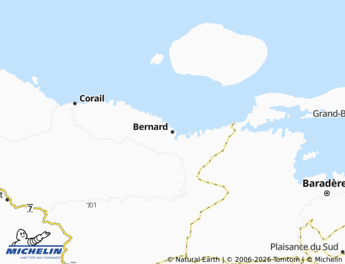 Kaart MICHELIN Bernard - ViaMichelin