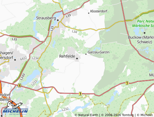 MICHELIN-Landkarte Rehfelde - ViaMichelin
