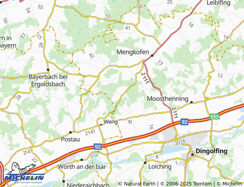 MICHELIN-Landkarte Ottending - ViaMichelin