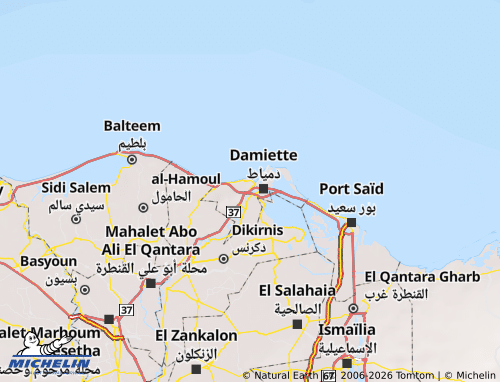 Mappa MICHELIN Kafr al-Batteekh - ViaMichelin