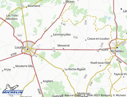 MICHELIN Messemé map - ViaMichelin