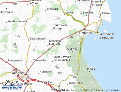 MICHELIN Videcosville map - ViaMichelin