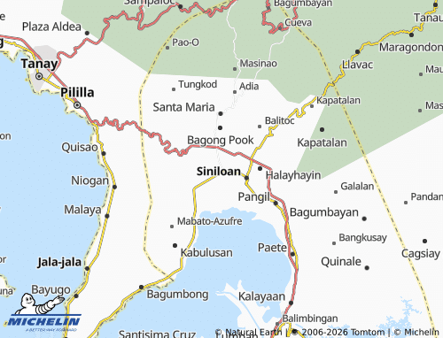 Mappa MICHELIN Mabitac - ViaMichelin