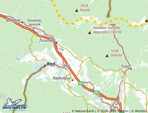 Mapa MICHELIN Rodine - ViaMichelin