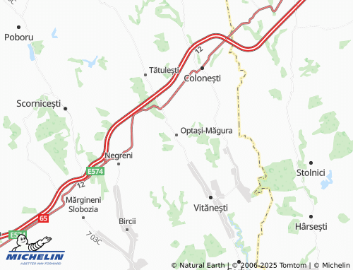MICHELIN Optași-Măgura map - ViaMichelin