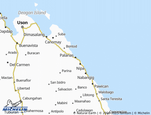 MICHELIN Palanas map - ViaMichelin