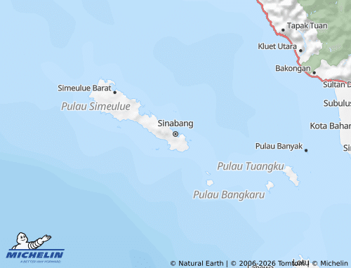 Mapa MICHELIN Simeulue - ViaMichelin