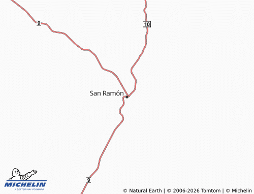 MICHELIN San Ramón map - ViaMichelin