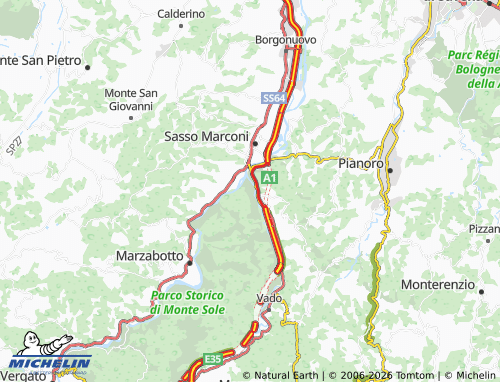 MICHELIN Sirano map - ViaMichelin