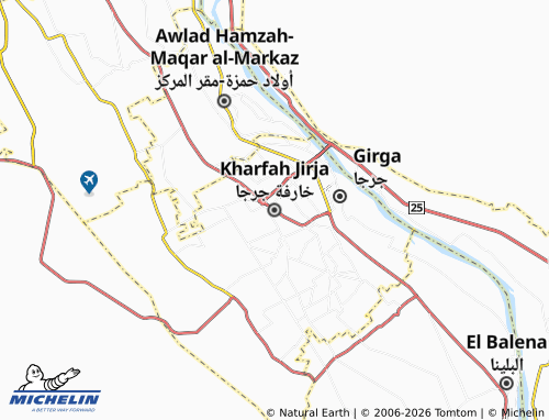 Kaart MICHELIN Kharfah Jirja - ViaMichelin