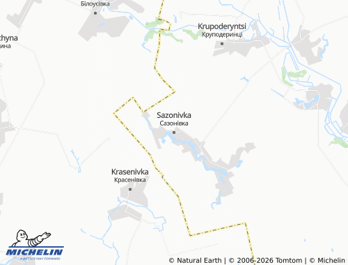 Mapa MICHELIN Sazonivka - ViaMichelin