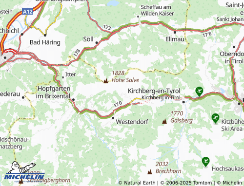 MICHELIN-Landkarte Sonnberg - ViaMichelin
