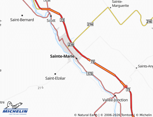 MICHELIN Sainte-Marie map - ViaMichelin