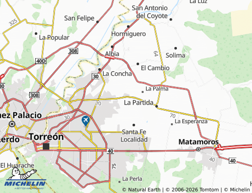 MICHELIN El Perú map - ViaMichelin