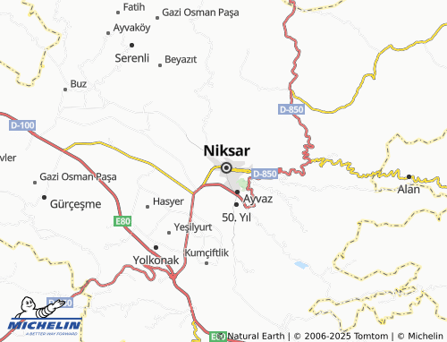 MICHELIN-Landkarte Bağlar - ViaMichelin