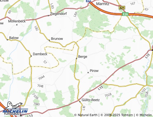 MICHELIN Berge map - ViaMichelin