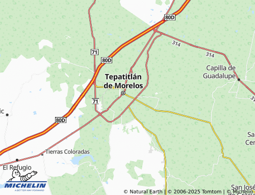 MICHELIN Residencial del Carmen map - ViaMichelin