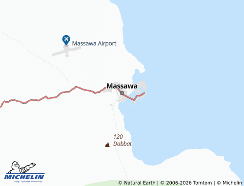 Mapa MICHELIN Massawa - ViaMichelin