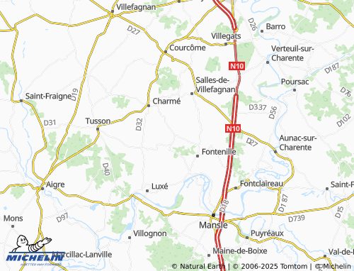 Carte MICHELIN Juillé - ViaMichelin