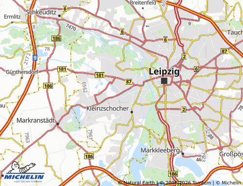 MICHELIN Neulindenau map - ViaMichelin