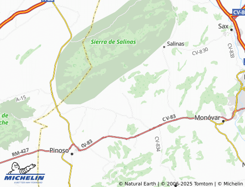 MICHELIN Cañada de Don Ciro map - ViaMichelin