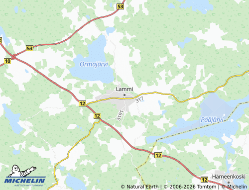 Kaart MICHELIN Lammi - ViaMichelin